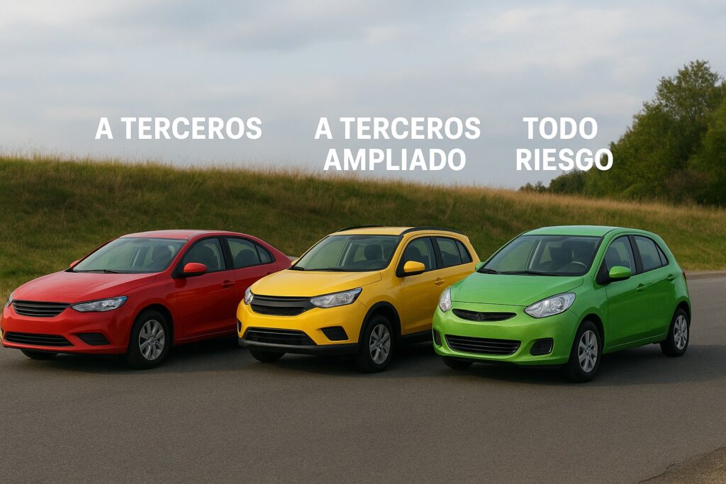 Diferencia entre un seguro a terceros, terceros ampliado y todo riesgo